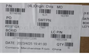 Lenovo 5C11H81563 H-CONN SET 2Y9 M/B-EDP IR NT LUX