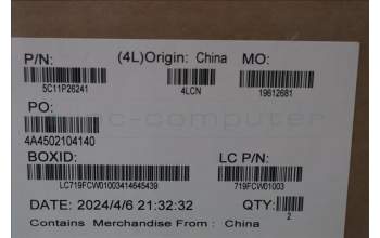 Lenovo 5C11P26241 FRU M/B CLICK PAD/B CABLE