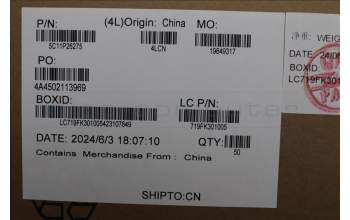 Lenovo 5C11P26275 FRUCABLEFFC14PFP0.5PAD=0.3M/BCP/BG