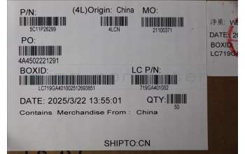 Lenovo 5C11P26299 CABLE MTS40 LUXSHARE M/B FHD T