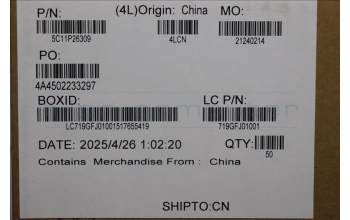 Lenovo 5C11P26309 Flachbandkabel 8P P0.5 PAD=0.3 FPR_IO/B MGE