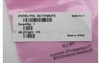 Lenovo 5C11P26375 CABLE MP6C0 6P P0.5 PAD=0.3M/B SCR/B