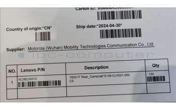 Lenovo 5C28C24510 TB351F Rear_Camera&*S108-CLP001-000 CS