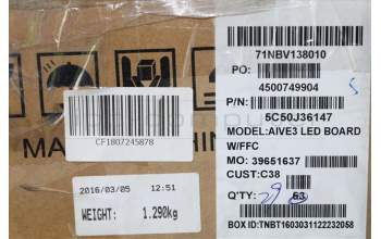 Lenovo 5C50J36147 CARDPOP LED BD C E31-70 W/FFC