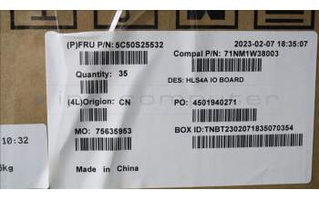 Lenovo 5C50S25532 CARDPOP IO board C 82XE