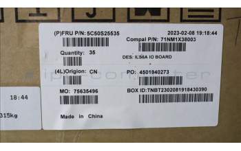 Lenovo 5C50S25535 CARDPOP IO board C 82XG