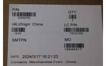 Lenovo 5C50S25708 CARDPOP CARDPOP L 21N5 IO/B