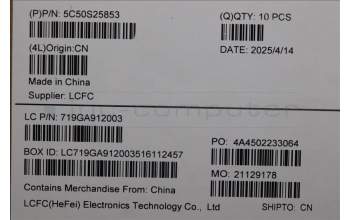 Lenovo 5C50S25853 CARDPOP CARDPOP L 83KJ I/O RIGHT