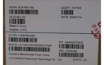 Lenovo 5C51R91759 CARDPOP ME040 PCBA IO/B NSH011 NFP