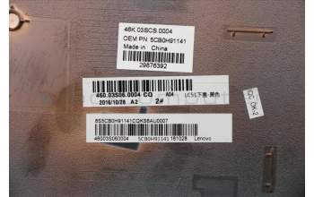 Lenovo COVER Lower Case W Flex3-1570 Black für Lenovo Flex 3-1570 (80JM)