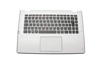 5CB0K61155 Original Lenovo Tastatur inkl. Topcase DE (deutsch) schwarz/weiß mit Backlight