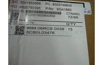 Lenovo 5CB0L03476 Tastatur inkl. TopcaseW 80RU BK BLNJBL W/KB SW