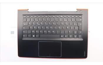 Lenovo Tastatur inkl. Topcase C 80TK NBL RD W/KB FR für Lenovo IdeaPad 510S-14IKB (80UV)