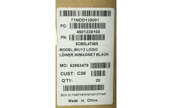 Lenovo 5CB0L47469 Unterer Gehäuseteil C 80TY, schwarz, mit Magnet