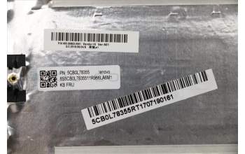 Lenovo 5CB0L78355 Tastatur inkl. Topcase W 80TL W/KB/TP/Cable ND