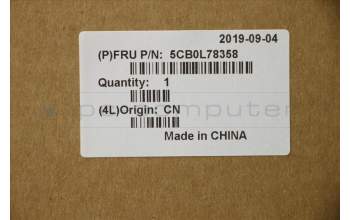 Lenovo 5CB0L78358 Tastatur inkl. Topcase W 80TL W/KB/TP/Cable US