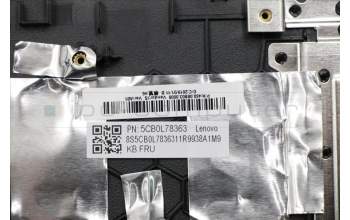 Lenovo 5CB0L78363 Tastatur inkl. Topcase W 80TL W/KB/TP/Cable FR