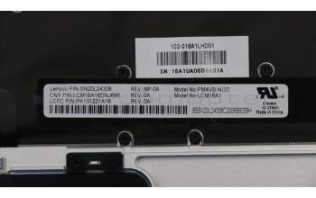Lenovo 5CB0M35029 Tastatur inkl. Topcase L 80VF Silver W/KB ND