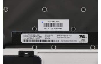 Lenovo 5CB0M35030 Tastatur inkl. Topcase L 80VF Silver W/KB SP