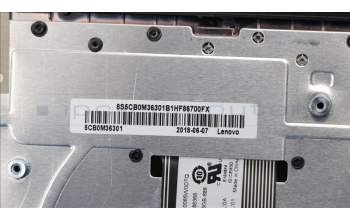 Lenovo 5CB0M36301 Tastatur inkl. Topcase B 80U2 BK BKW/KB UK