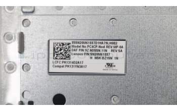 Lenovo 5CB0N82304 Tastatur inkl. TopcaseASML80XKPG IMR NORDIC KB