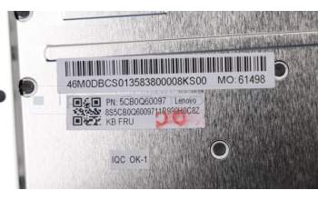 Lenovo 5CB0Q60097 Tastatur inkl. Topcase W 81AX IG W/KB NFPNBL US