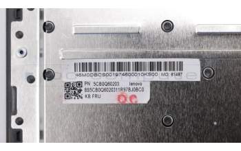 Lenovo 5CB0Q60203 Tastatur inkl. Topcase W 81AX IG W/KB NBL AR-E