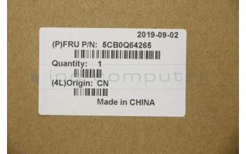 Lenovo 5CB0Q64265 Tastatur inkl. TopcaseC 81AY W/KB FP NBL IG RU