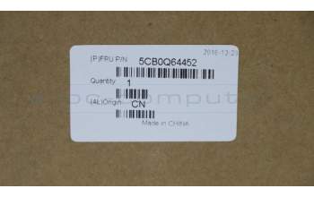 Lenovo 5CB0Q64452 Tastatur inkl. TopcaseC81AY W/KB FP BL IG CZSK