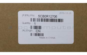 Lenovo 5CB0R12706 Tastatur inkl. Topcase L 81EV W/KB LB FP BL US