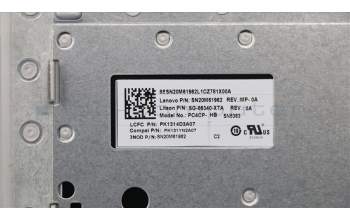 Lenovo 5CB0R13863 COVER UpCaseASM W/KB L81DA PG HBW