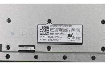 Lenovo 5CB0R16723 C-Abdeckung mit Tastatur, Englisch (GB), Eisengrau, Ohne_Hintergrundbeleuchtung