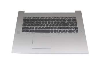 5CB0R20185 Original Lenovo Tastatur inkl. Topcase FR (französisch) grau/silber mit Backlight (Platinum Grey)