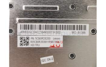 Lenovo 5CB0R28200 Tastatur inkl. Topcase W81HL NFP IG NBL W/KB BE