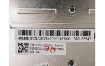 Lenovo 5CB0R28209 Tastatur inkl. Topcase W81HL NFP IG NBL W/KBUSI
