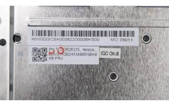 Lenovo 5CB0R28215 Tastatur inkl. Topcase W81HL NFP IG NBL W/KB IT
