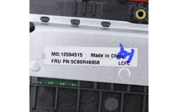 Lenovo 5CB0R46958 COVER UpCaASMW/KB L81FK IG BL HUN