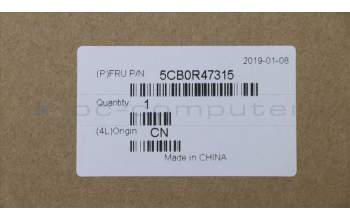 Lenovo 5CB0R47315 Tastatur inkl. Topcase L 81HA FP NBL IG W/KBSP