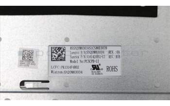 Lenovo 5CB0R48044 C-Cover with keyboard,US English Euro,Platinum Grey,Backlight,TouchPad