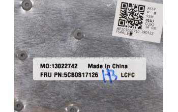 Lenovo 5CB0S17126 Tastatur inkl. Topcase ASM_CZ-SK L81MUGYIMRD