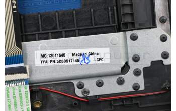 Lenovo 5CB0S17145 C-Cover with keyboard,Nordic,Granite Black,Non_Backlight