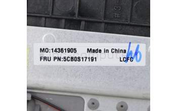 Lenovo 5CB0S17191 Tastatur inkl. Topcase ASM_FR L 81M0 PG