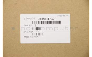 Lenovo 5CB0S17243 Tastatur inkl. Topcase C81NDGRY FP W/BLKB CZ-SK