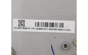 Lenovo 5CB0S17471 Tastatur inkl. Topcase C81N6 PLGRY FPBL CZ-SK