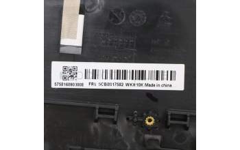 Lenovo 5CB0S17582 C-Abdeckung mit Tastatur, Arabisch, Hintergrundbeleuchtung, Fingerabdruck