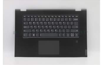 Lenovo 5CB0S17606 C-Abdeckung mit Tastatur, USA – Englisch, Schwarz, Hintergrundbeleuchtung, Fingerabdruck