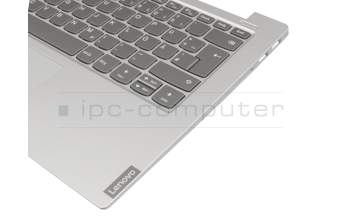 5CB0S18543 Original Lenovo Tastatur inkl. Topcase DE (deutsch) grau/silber mit Backlight