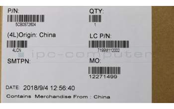 Lenovo 5CB0S72604 COVER Strip cover L 81C4 MC L+S