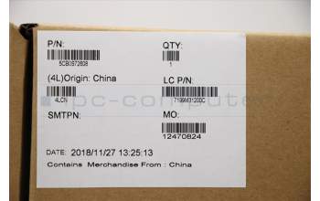 Lenovo 5CB0S72608 C-Abdeckung mit Tastatur, Englisch (GB), Eisengrau