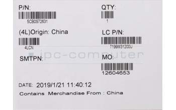 Lenovo 5CB0S72631 Tastatur inkl. Topcase ASM_BU L 81C4 IG